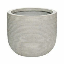 Cody Plant Pot - Ridged Cement