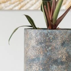 Aily Plant Pot - Earth Cement -Hortology Shop Aily Anthracite 2