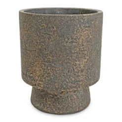 Aily Plant Pot - Earth Cement -Hortology Shop Aily Plant Pot Anthracite 17x20cm