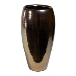 Amora Plant Vase - Black Gold -Hortology Shop Amora Plant Vase Black Gold 23x45cm
