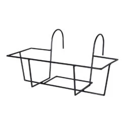 Amy Artstone Balcony Planter Holder - Black -Hortology Shop Amy Artstone Balcony Planter Holder Black 38x26x21cm