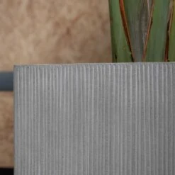Block Planter - Ridged Cement -Hortology Shop Block Planter Ridged Cement3