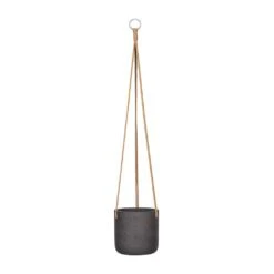 Charlie Hanging Plant Pot - Black Washed -Hortology Shop Charlie Hanging Plant Pot Black Washed Medium b27f3a1a f49a 4f43 b556 a867f2133a6e