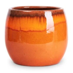 Charlotte Plant Pot - Orange -Hortology Shop Charlotte Plant Pot Orange 19x16cm