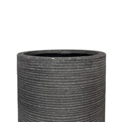 Cody Plant Vase - Ridged Dark Grey -Hortology Shop Cody Plant Vase Ridged Dark Grey 28x45cm 3