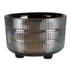 Denise Plant Bowl - Blue Bronze
