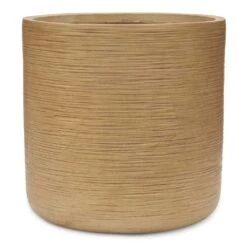 Dune Cylinder Planter - Almond -Hortology Shop Dune Cylinder Planter Almond 44x44cm