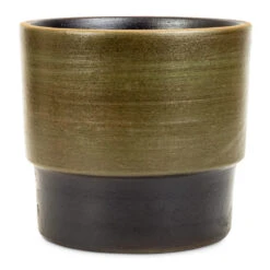 Erik Plant Pot - Dark Olive 12 Erik Plant Pot - Dark Olive -Hortology Shop Erik Plant Pot Olive 20x18cm