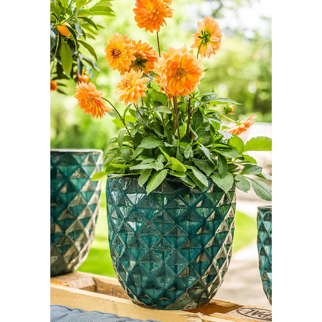 Felix Planters - Set Of 4 - Ocean Blue 8 Felix Planters - Set Of 4 - Ocean Blue - Image 8