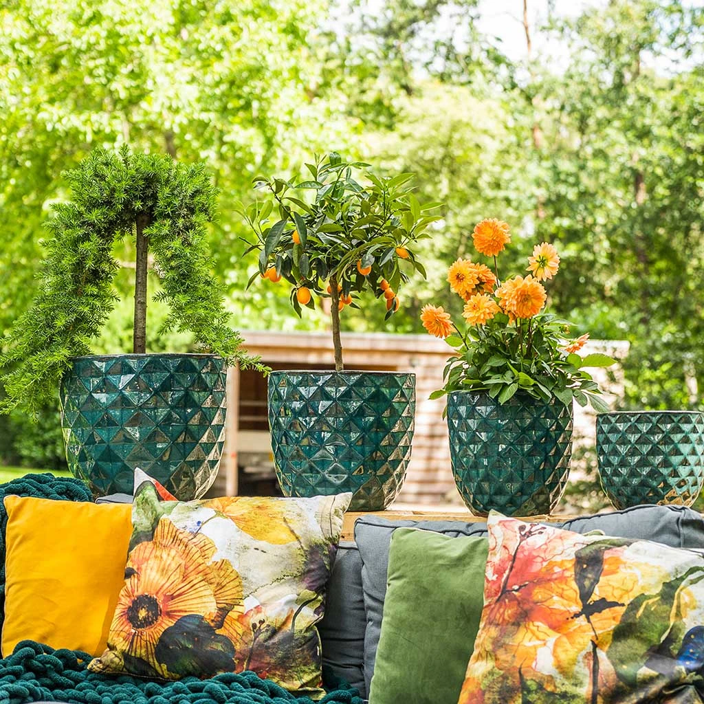 Felix Planters - Set Of 4 - Ocean Blue 9 Felix Planters - Set Of 4 - Ocean Blue - Image 9