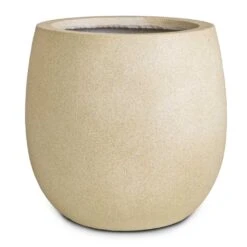 Grigio Balloon Plant Pot - Antique White Concrete -Hortology Shop Grigio Balloon Plant Pot Antique White Concrete 30x30cm