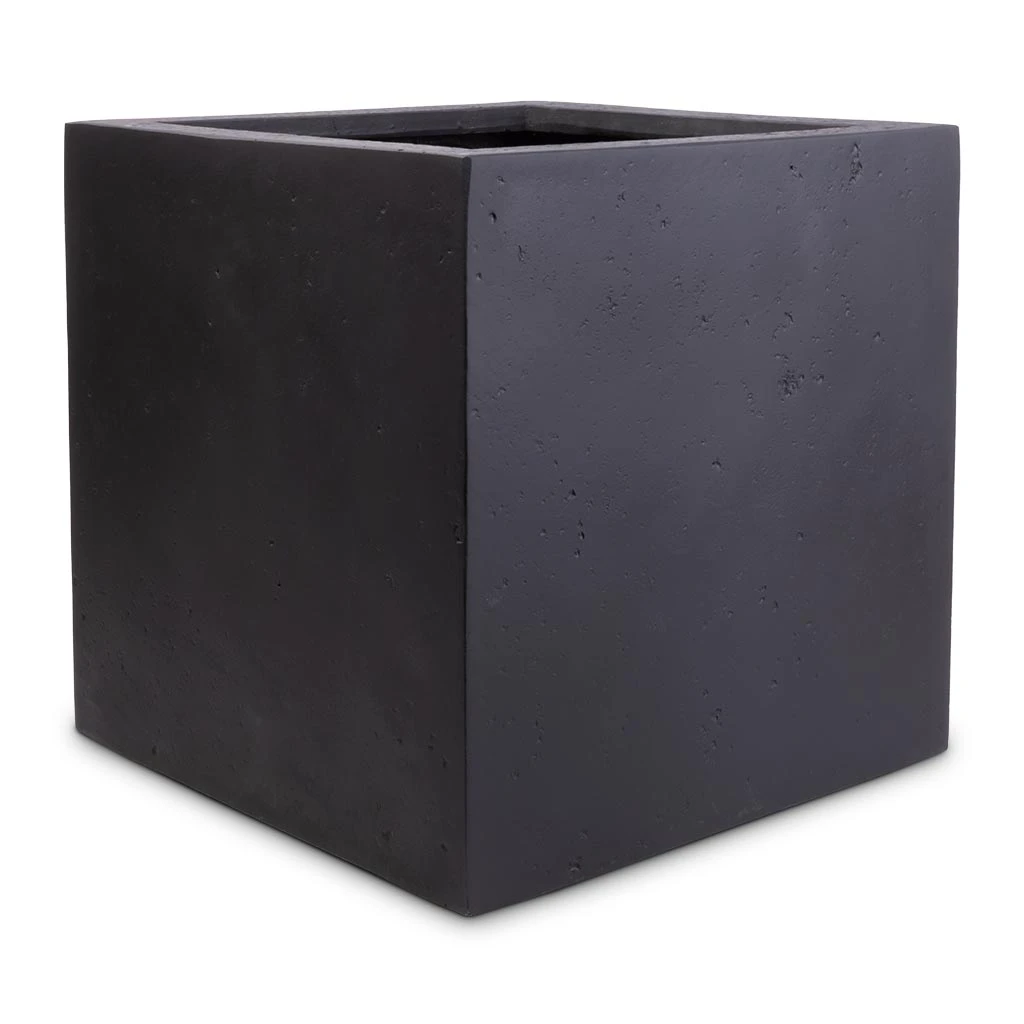 Grigio Cube Planter - Anthracite Concrete 3 Grigio Cube Planter - Anthracite Concrete - Image 3