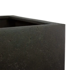 Grigio Cube Planter - Rusty Iron Concrete -Hortology Shop Grigio Cube Planter Rusty Iron Concrete Close Up
