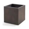 Grigio Cube Planter - Rusty Iron Concrete