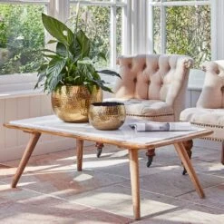 Hammered Bowl - Gold With Black -Hortology Shop Hammered Bowl Gold Lifestyle 4