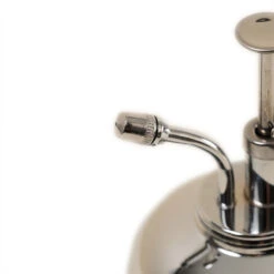 Haws Smethwick Spritzer In Nickel 6 Haws Smethwick Spritzer In Nickel -Hortology Shop Haws Smethwick Spritzer in Nickel Close Up