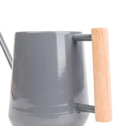 Indoor Watering Can 0.7L - Charcoal With Beech Handle -Hortology Shop Indoor Watering Can 0.7L Charcoal with Beech Handle 2