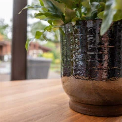 Jayla Plant Pot - Espresso -Hortology Shop Jayla Espresso 2