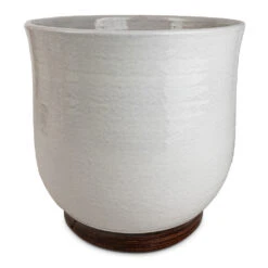 Jayla Plant Pot - White -Hortology Shop Jayla Plant Pot White 27x25cm