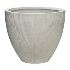 Jesslyn Plant Pot - Ridged Cement -Hortology Shop Jesslyn Plant Pot Ridged Cement 51x43cm