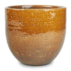 Jolin Plant Pot - Ochre -Hortology Shop Jolin Plant Pot Desert 14x13cm