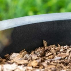 Jumbo Max Natural Planter - Black -Hortology Shop Jumbo Max Natural Planter Black Rim