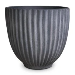 Lagos Plant Pot - Anthracite -Hortology Shop Lagos Plant Pot Anthracite 23x23.5cm