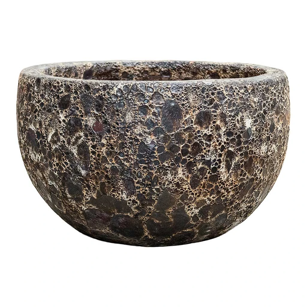Lava Bowl Relic Planter - Black 1 Lava Bowl Relic Planter - Black