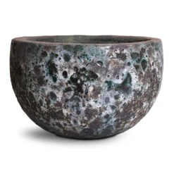 Lava Bowl Relic Planter - Jade -Hortology Shop Lava Bowl Relic Planter Jade 40x24cm