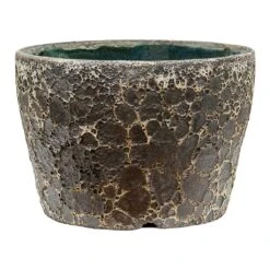 Lava Couple Straight Relic Planter - Black