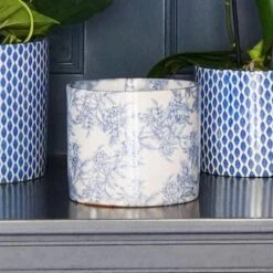 Lazzaro Plant Pot - Vintage Foliage -Hortology Shop Lazzaro Plant Pot Vintage Foliage 15 x 13cm