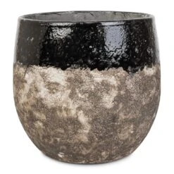 Lindy Plant Pot - Black -Hortology Shop Lindy Plant Pot Black 30x25cm