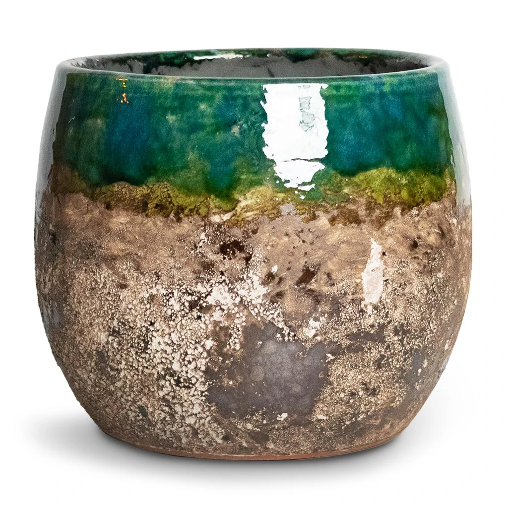 Lindy Plant Pot - Black Green 20 Lindy Plant Pot - Black Green - Image 20