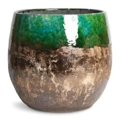 Lindy Plant Pot - Black Green 26 Lindy Plant Pot - Black Green -Hortology Shop Lindy Plant Pot Black Green 30x25 1