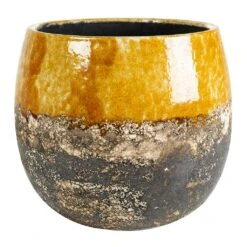 Lindy Plant Pot - Ochre -Hortology Shop Lindy Plant Pot Ochre