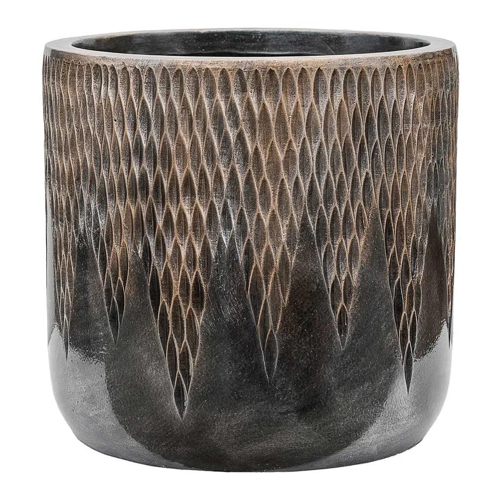 Luxe Lite Comet Cylinder Planter - Bronze 1 Luxe Lite Comet Cylinder Planter - Bronze