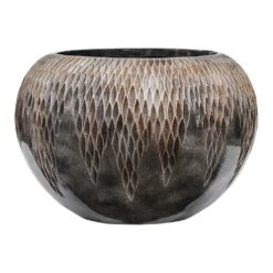 Luxe Lite Comet Globe Planter - Bronze -Hortology Shop Luxe Lite Comet Globe Planter Bronze Medium