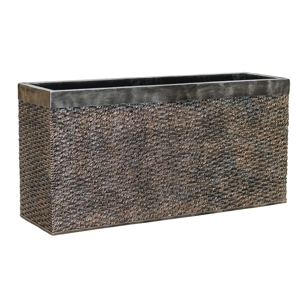 Luxe Lite Layer Trough Planter - Bronze 1 Luxe Lite Layer Trough Planter - Bronze