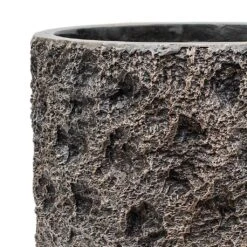 Luxe Lite Moon Cylinder Planter - Bronze -Hortology Shop Luxe Lite Moon Cylinder Planter Bronze Close Up