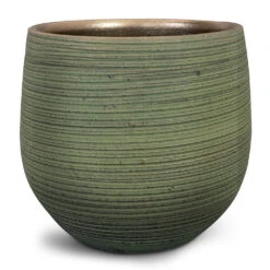 Lydia Plant Pot - Shiny Green -Hortology Shop Lydia Plant Pot Shiny Green 26x26cm