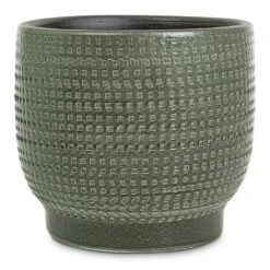 Lykke Plant Pot - Sage -Hortology Shop Lykke Plant Pot Sage 15x13cm