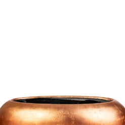 Metallic Boat Planter - Matt Copper -Hortology Shop Metallic Boat Planter Matt Copper SWATCH 2