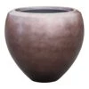 Metallic Couple Plant Pot - Matt Coffee