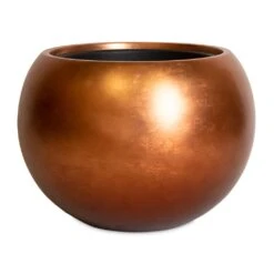 Metallic Globe Plant Pot - Matt Copper 10 Metallic Globe Plant Pot - Matt Copper -Hortology Shop Metallic Globe Plant Pot Matt Copper 50x37cm