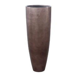 Metallic Partner Planter - Matt Coffee