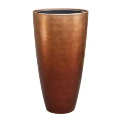 Metallic Partner Planter - Matt Copper -Hortology Shop Metallic Partner Planter Matt Copper 40x75cm