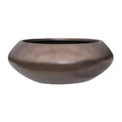 Metallic UFO Plant Bowl - Matt Coffee -Hortology Shop Metallic UFO Plant Bowl Matt Coffee 55x22cm
