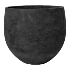 Mini Orb Kevan Plant Pot - Black Washed -Hortology Shop Mini Orb Kevan Plant Pot Black Washed Large