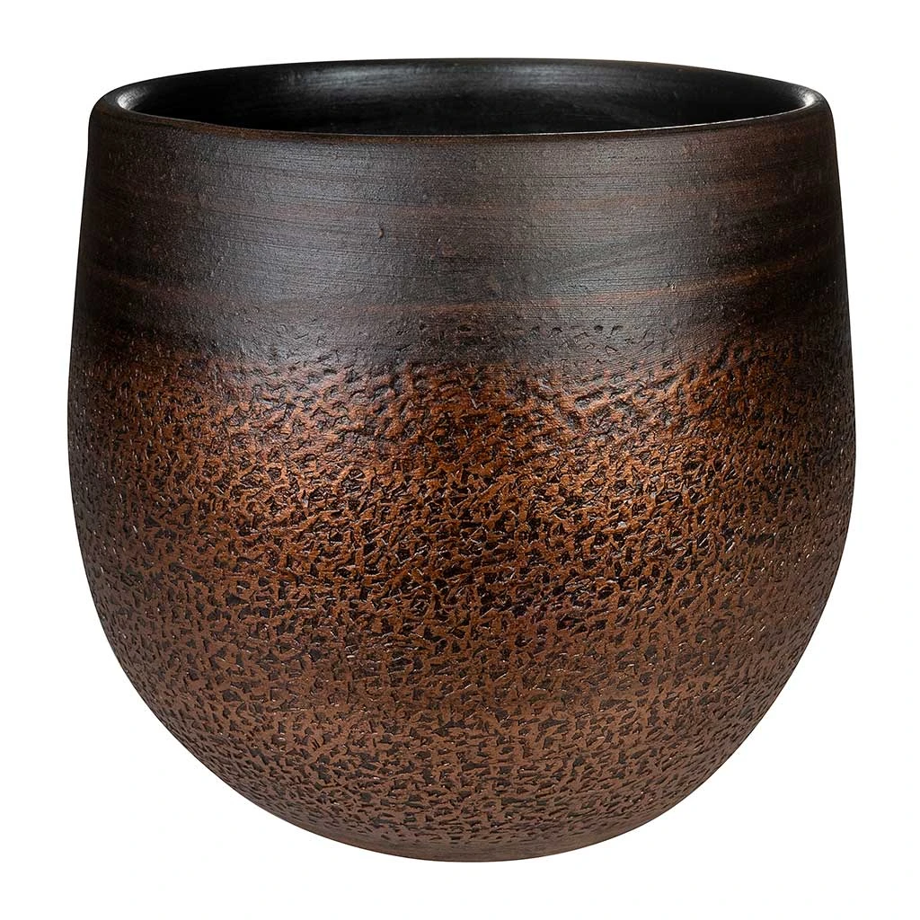 Mya Plant Pot - Shiny Mocha 6 Mya Plant Pot - Shiny Mocha - Image 6