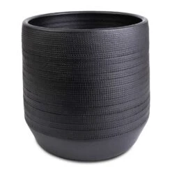Norell Plant Pot - Black -Hortology Shop Norell Plant Pot Black 21x20cm